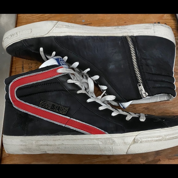Golden Goose Other - Golden Goose Mens High Top Slide Sneakers 45 New